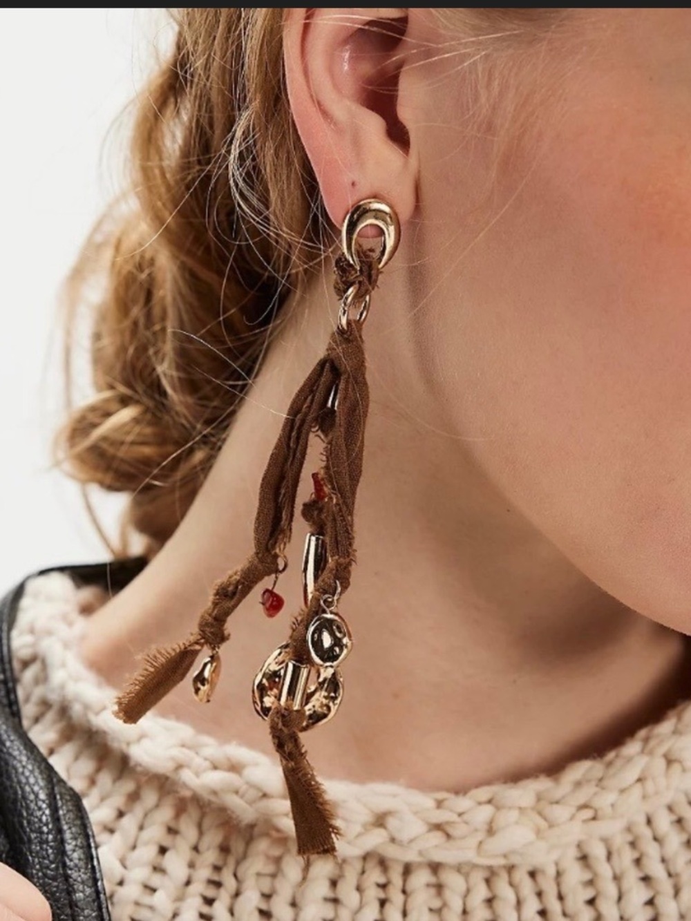 NWT Free People Mixed Media Earrings